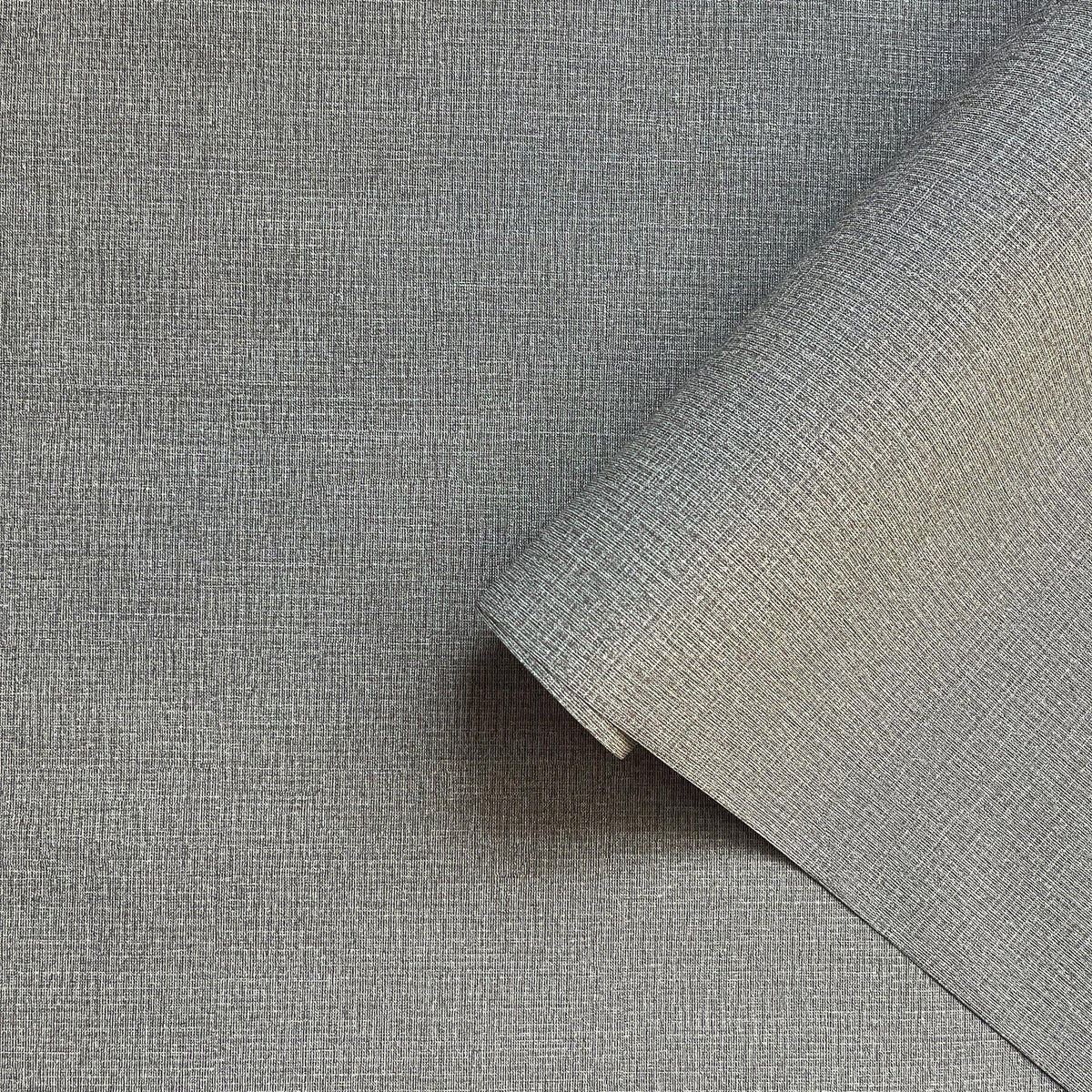 Galerie WT71726 Wall Textures Textile Grid Silver Grey Wallpaper WT71726 Silver Grey Wallpaper