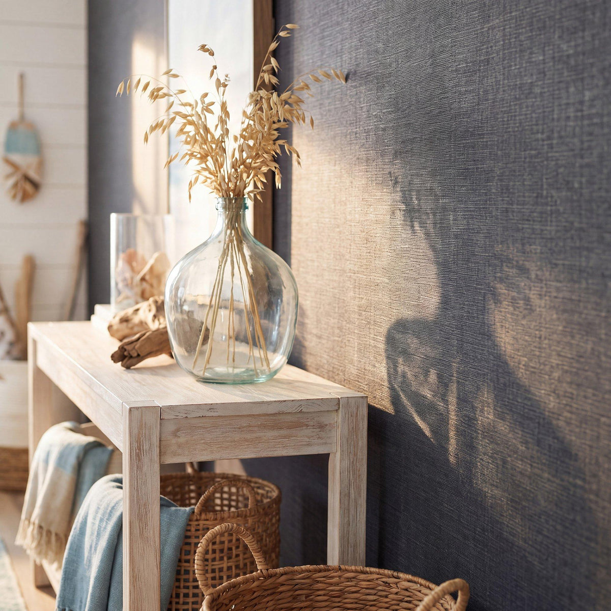 Galerie WT71729 Wall Textures Textile Grid Silver Grey Wallpaper WT71729 Silver Grey Wallpaper