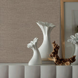 Galerie WT71733 Wall Textures Textile Grid Bronze Brown Wallpaper WT71733 Bronze Brown Wallpaper
