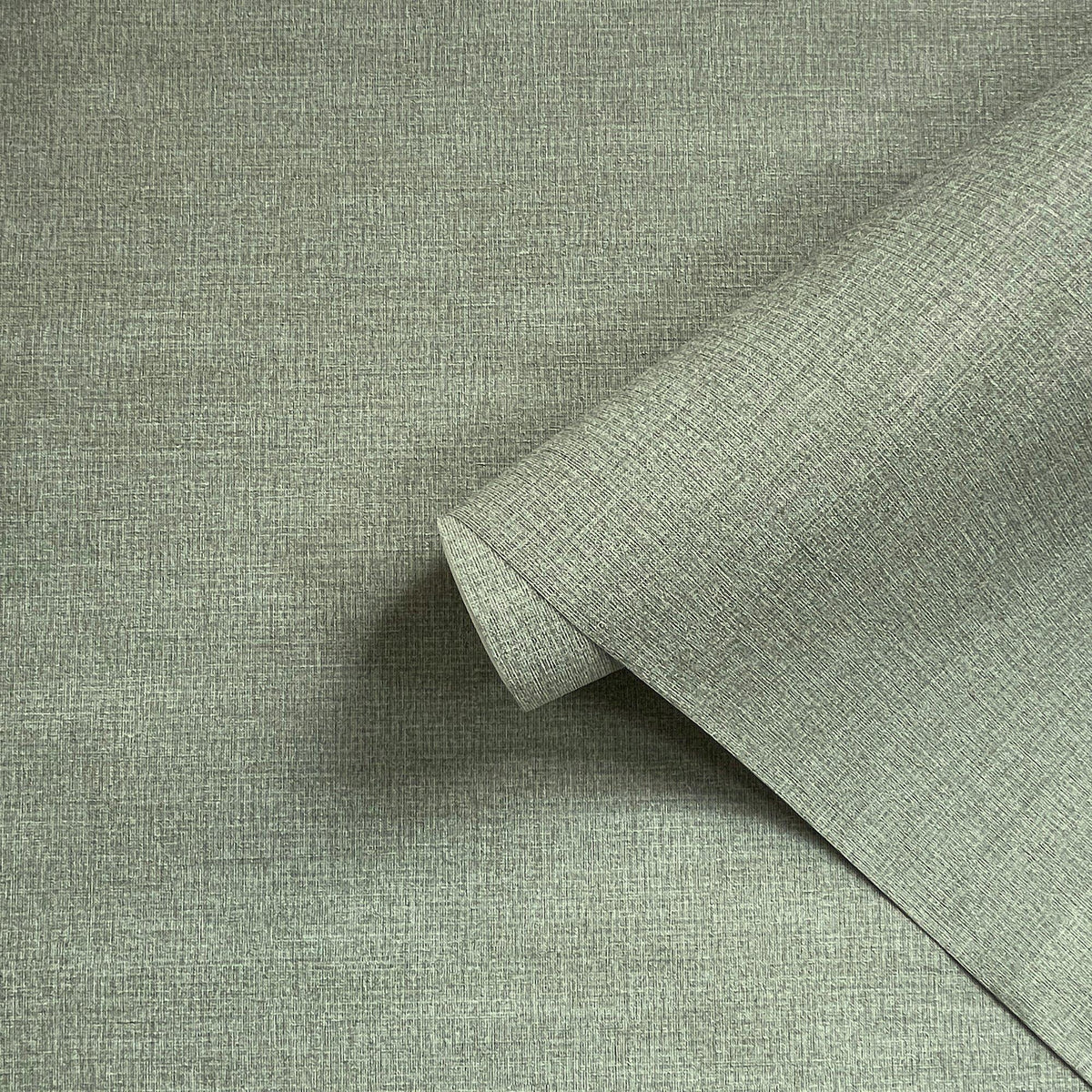Galerie WT71735 Wall Textures Textile Grid Green Wallpaper WT71735 Green Wallpaper