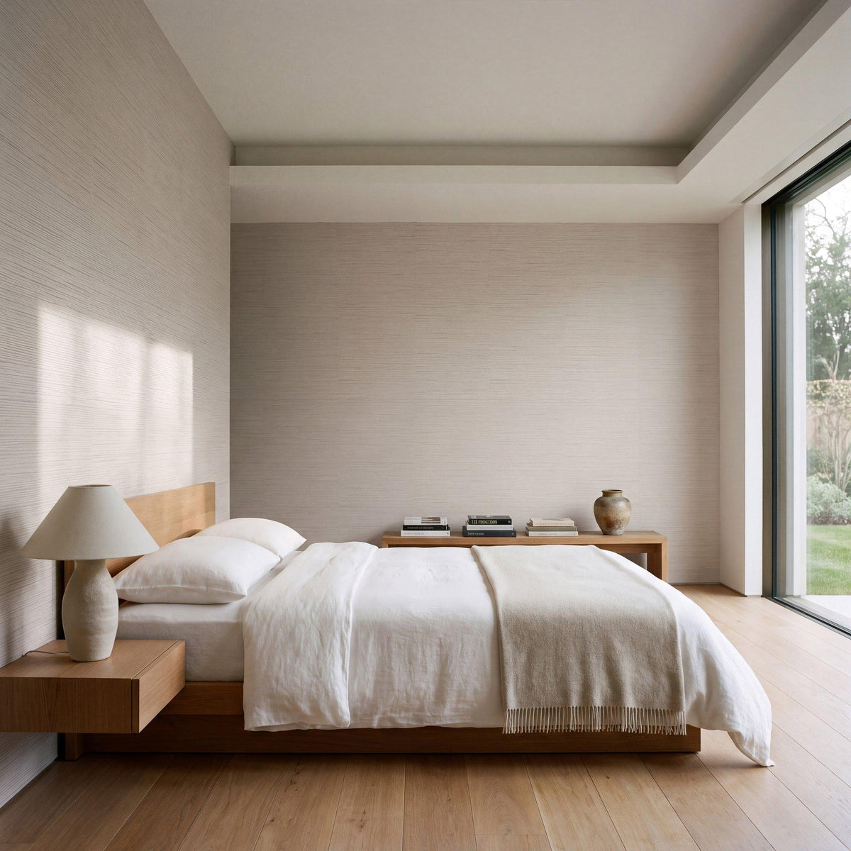 Galerie WT71748 Wall Textures Streamline Texture Beige Wallpaper WT71748 Beige Wallpaper