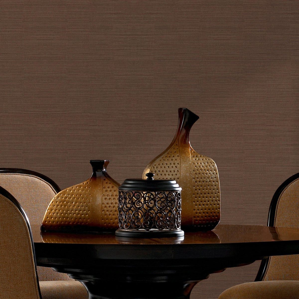Galerie WT71751 Wall Textures Streamline Texture Bronze Brown Wallpaper WT71751 Bronze Brown Wallpaper