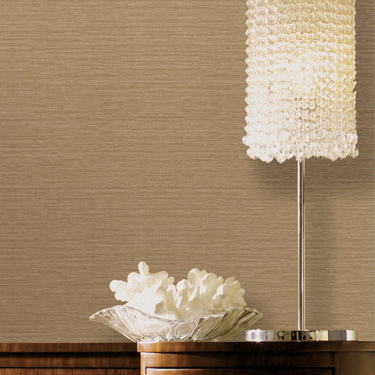 Galerie WT71779 Wall Textures Horizontal Grain Bronze Brown Wallpaper WT71779 Bronze Brown Wallpaper