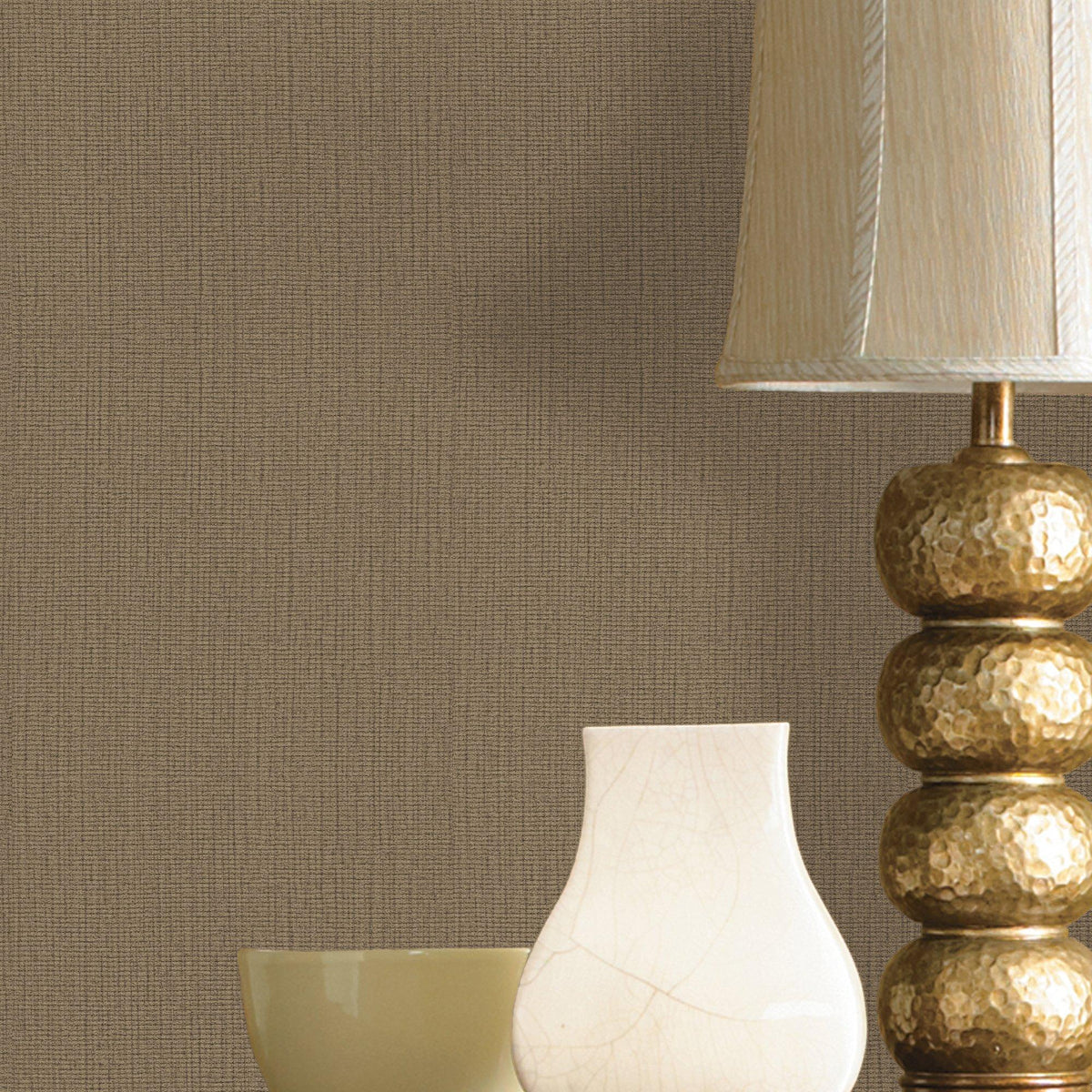 Galerie WT71781 Wall Textures Woven Sisal Bronze Brown Wallpaper WT71781 Bronze Brown Wallpaper