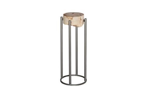 Phillips Collection Petrified Slice Round Base Large Side Table