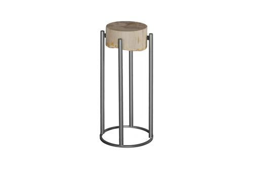 Phillips Collection Petrified Slice Round Base Small Side Table