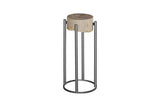Phillips Collection Petrified Slice Round Base Small Side Table
