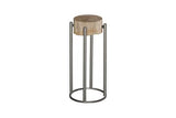 Phillips Collection Petrified Slice Round Base Small Side Table