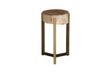 Phillips Collection Petrified Slice Trident Base Large Side Table