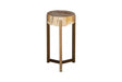 Phillips Collection Petrified Slice Trident Base Medium Side Table