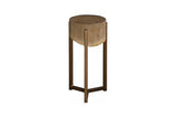Phillips Collection Petrified Slice Trident Base Small Side Table