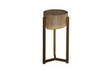 Phillips Collection Petrified Slice Trident Base Small Side Table