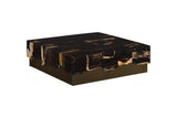 Phillips Collection Petramosaic Brass Base Coffee Table