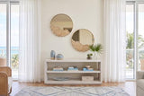 Phillips Collection Aura Crystal Brass Frame Large Mirror