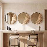 Phillips Collection Aura Crystal Brass Frame Medium Mirror