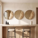 Phillips Collection Aura Crystal Brass Frame Medium Mirror