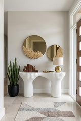 Phillips Collection Aura Crystal Brass Frame Small Mirror