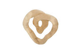 Phillips Collection Swirl Wall Tile, Teak Wood, Assorted, Bleached Off White Wall Art