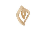 Phillips Collection Swirl Wall Tile, Teak Wood, Assorted, Bleached Off White Wall Art