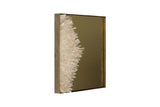 Phillips Collection Aura Crystal , Brass Frame, Square Left Mirror