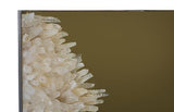 Phillips Collection Aura Crystal , Brass Frame, Square Left Mirror