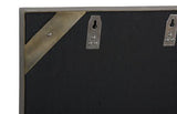 Phillips Collection Aura Crystal , Brass Frame, Square Left Mirror