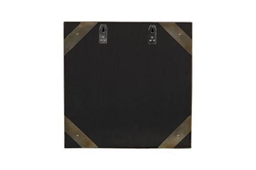 Phillips Collection Aura Crystal , Brass Frame, Square Center Mirror
