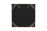 Phillips Collection Aura Crystal , Brass Frame, Square Center Mirror
