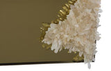 Phillips Collection Aura Crystal , Brass Frame, Square Right Mirror