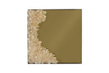 Phillips Collection Aura Crystal , Brass Frame, Square Concave Left Mirror