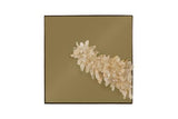 Phillips Collection Aura Crystal , Brass Frame, Square Peninsula Mirror