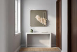 Phillips Collection Aura Crystal , Brass Frame, Square Peninsula Mirror