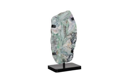 Phillips Collection Onyx Lamp on Black Base Fluorite Floor Lamp