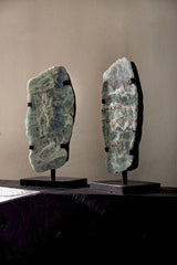 Phillips Collection Onyx Lamp on Black Base Fluorite Floor Lamp