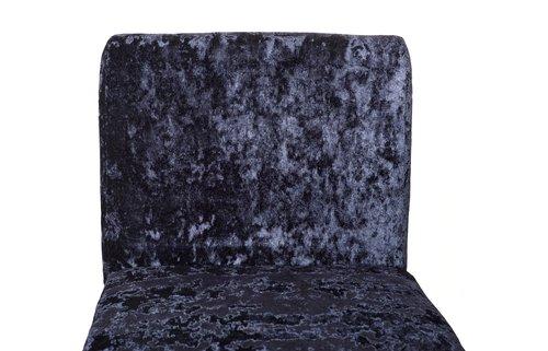 Phillips Collection Frozen Dining Deluxe Blue Matte Black Metal Frame Chair