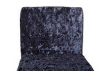 Phillips Collection Frozen Dining Deluxe Blue Matte Black Metal Frame Chair