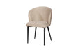 Phillips Collection Camel Dining , Set Of 2 Velvet Dark Beige & Lush Beige Matte Black Metal Frame Chair