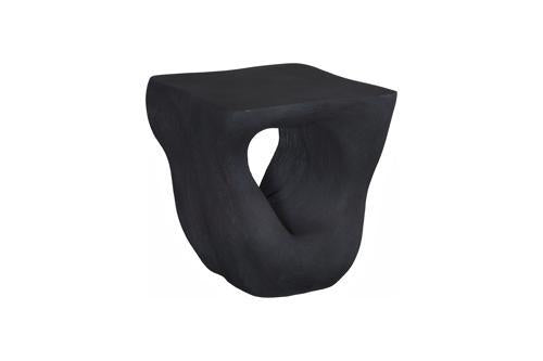 Phillips Collection Strata Charcoal Stone Side Table