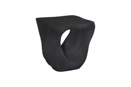 Phillips Collection Strata Charcoal Stone Side Table