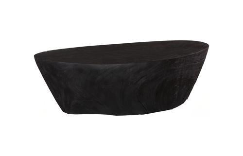 Phillips Collection Lathe Black Large Coffee Table