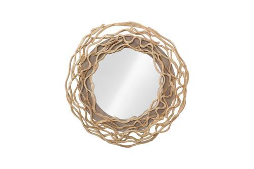 Phillips Collection Circular Vine Beige Mirror