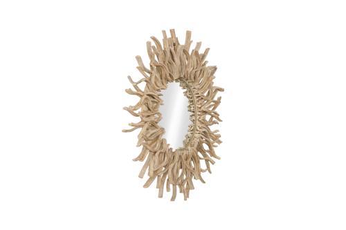 Phillips Collection Radial Vine Beige Mirror