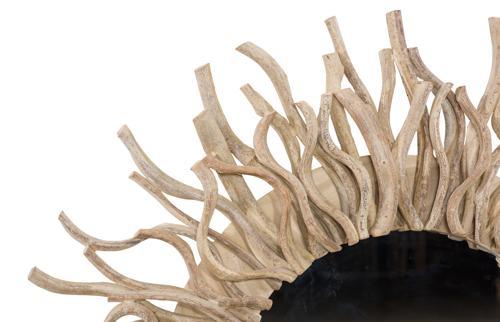 Phillips Collection Radial Vine Beige Mirror