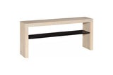 Phillips Collection Waterfall  Table W/ Shelf Bleached Console