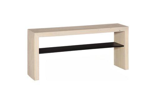 Phillips Collection Waterfall  Table W/ Shelf Bleached Console