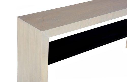 Phillips Collection Waterfall  Table W/ Shelf Bleached Console