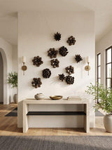 Phillips Collection Waterfall  Table W/ Shelf Bleached Console