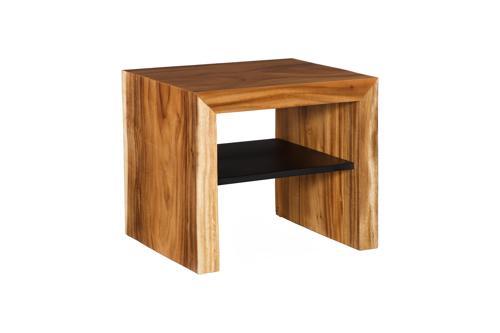 Phillips Collection Waterfall w/ Shelf Natural Side Table