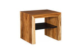 Phillips Collection Waterfall w/ Shelf Natural Side Table