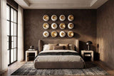 Phillips Collection Waterfall , W/ Shelf, Bleached Black Side Table